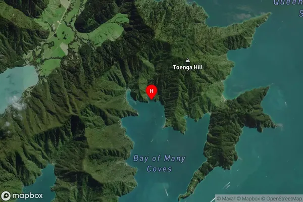 Chaucer Bay,Marlborough Satellite Map