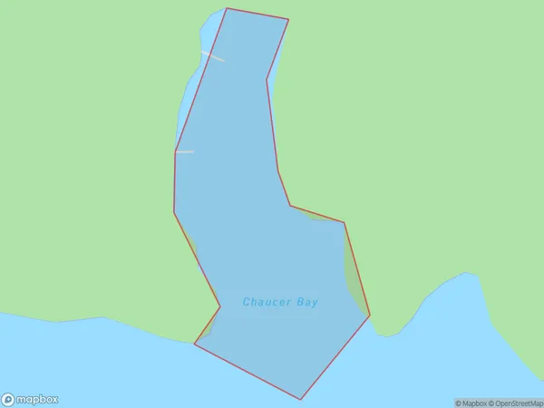 Chaucer Bay, Marlborough Polygon Area Map