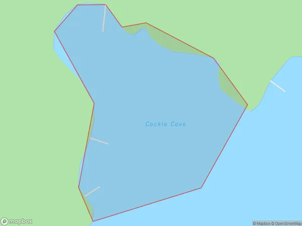 Cockle Cove, Marlborough Polygon Area Map