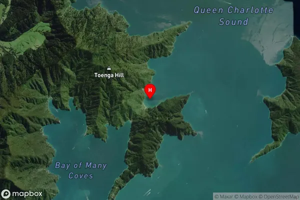Dryden Bay,Marlborough Satellite Map