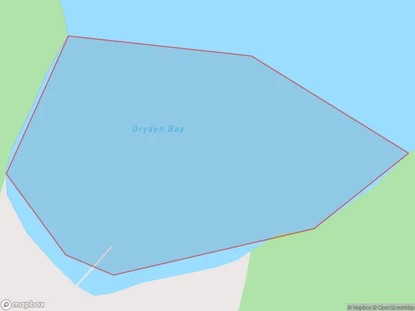 Dryden Bay, Marlborough Polygon Area Map