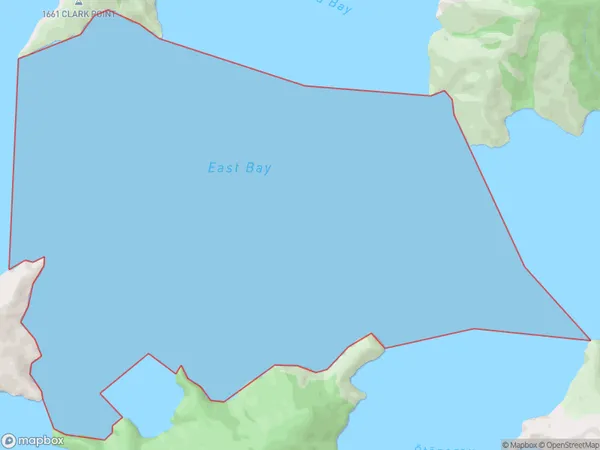 East Bay, Marlborough Polygon Area Map