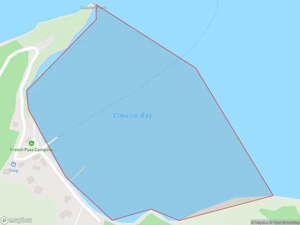 Elmslie Bay, Marlborough Polygon Area Map