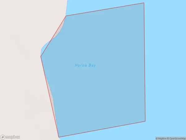 Horea Bay, Marlborough Polygon Area Map