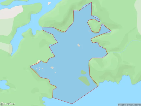 Islet Cove, Southland Polygon Area Map