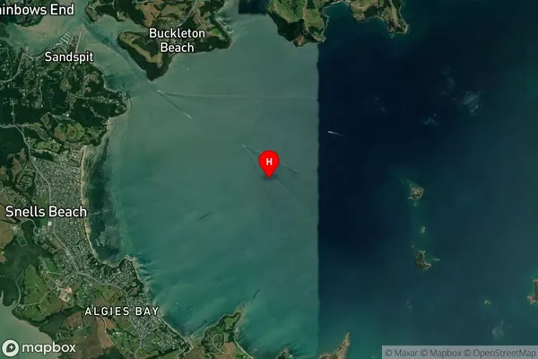 Kawau Bay,Auckland Satellite Map