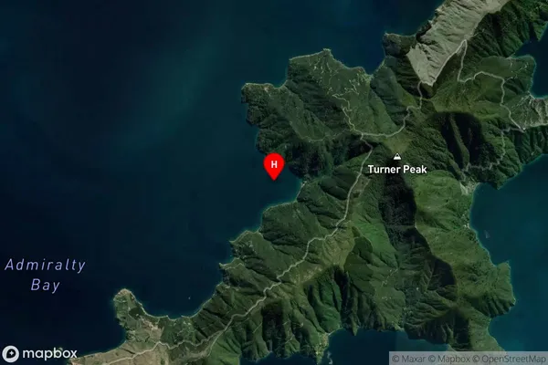 Kokowhai Bay / Turners Bay,Marlborough Satellite Map