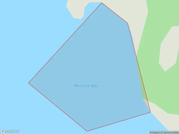 Merrick Bay, Northland Polygon Area Map
