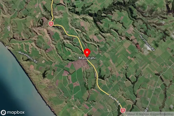 Manutahi,Taranaki Satellite Map