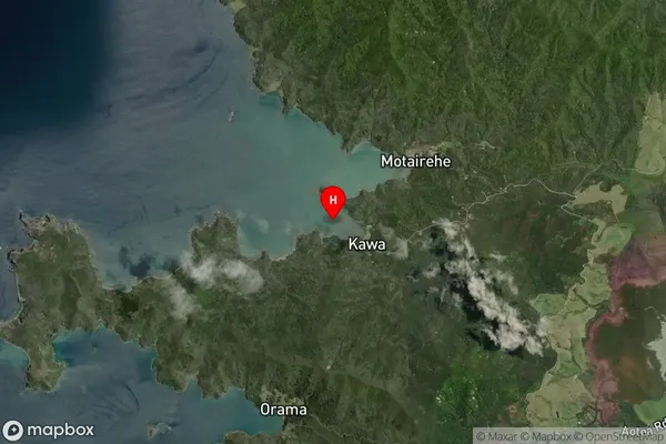 Moanauriuri Bay,Auckland Satellite Map