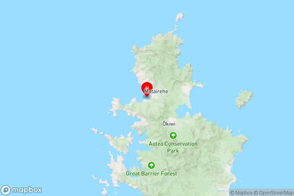 Moanauriuri Bay,Auckland Region Map