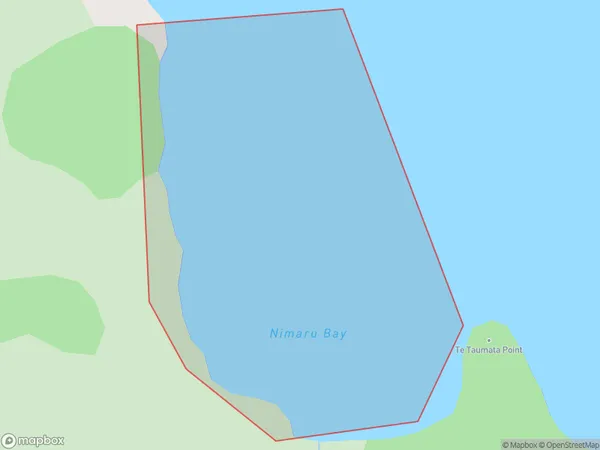 Nimaru Bay, Auckland Polygon Area Map