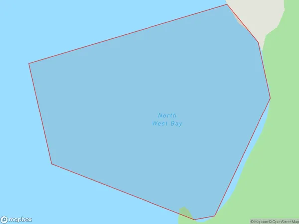 North West Bay / Oira, Bay of Plenty Polygon Area Map