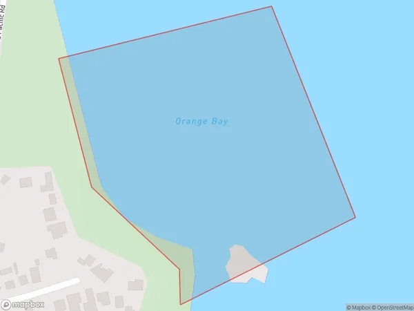 Orange Bay, Auckland Polygon Area Map