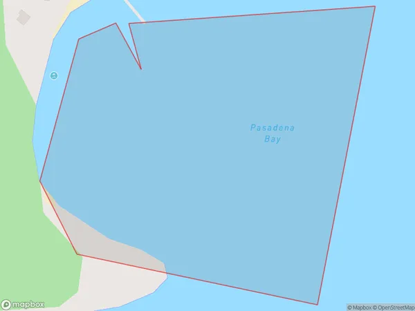 Pasadena Bay, Auckland Polygon Area Map