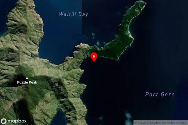 Pig Bay,Marlborough Satellite Map
