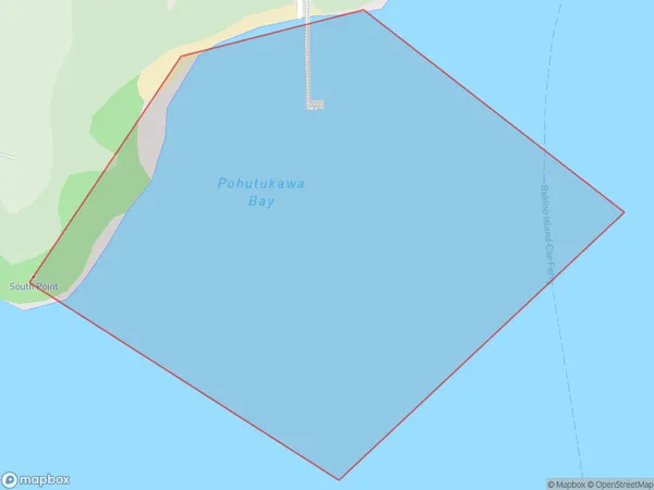 Pohutukawa Bay, Auckland Polygon Area Map