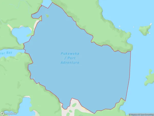 Port Adventure, Otago Polygon Area Map