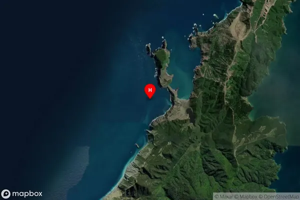Punaatawake Bay,Marlborough Satellite Map