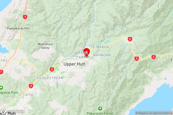 Maoribank,Wellington Region Map