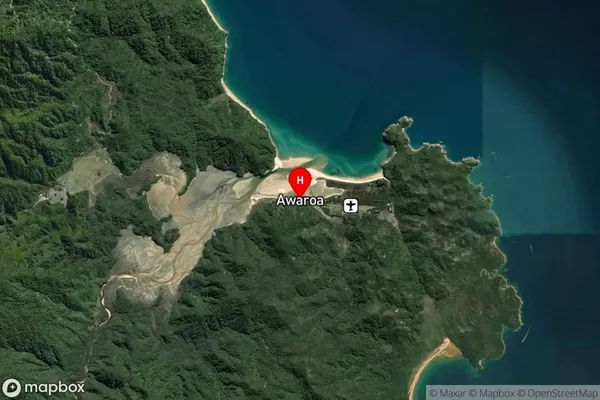 Awaroa,Tasman Satellite Map