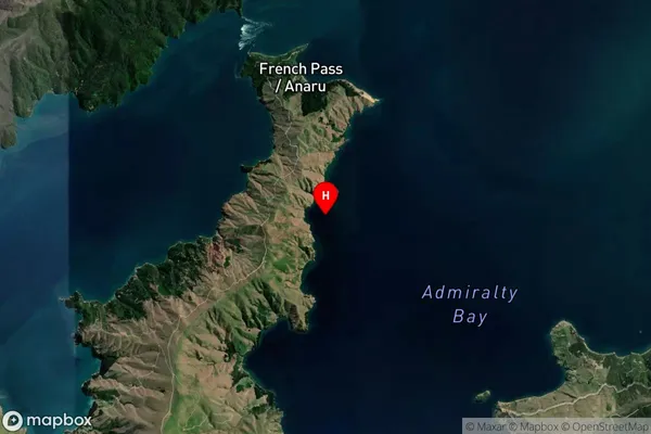 Rerekarua Bay,Marlborough Satellite Map