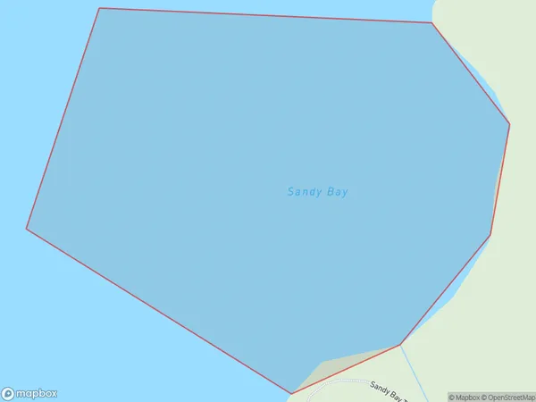 Sandy Bay, Otago Polygon Area Map