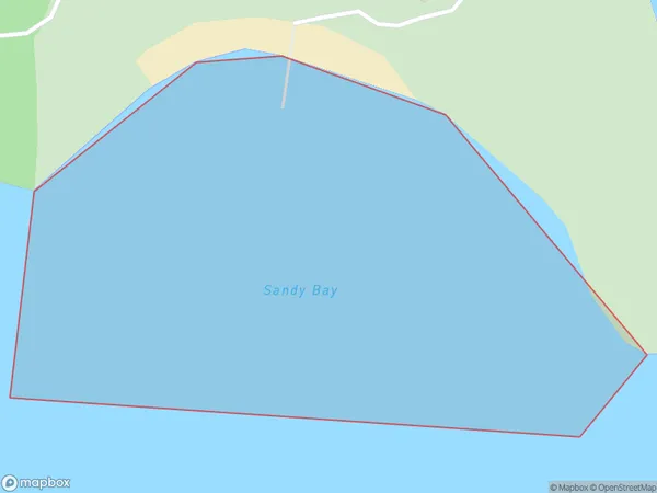 Sandy Bay, Otago Polygon Area Map