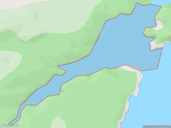 Small Craft Retreat, Southland Polygon Area Map