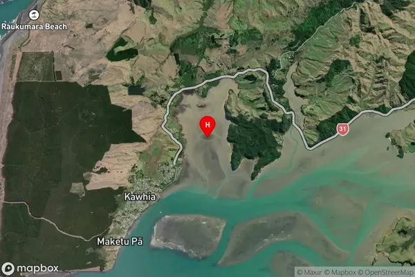 Te Wharu Bay,Waikato Satellite Map