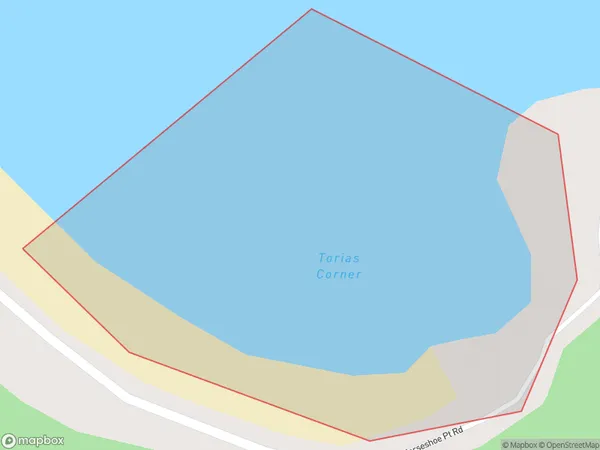 Torias Corner, Southland Polygon Area Map