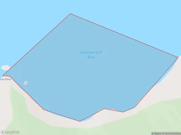 Umukorora Bay, Marlborough Polygon Area Map