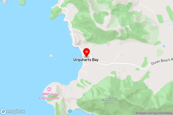 Urquharts Bay,Northland Area Map