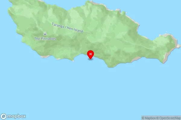Wahine Bay,Northland Area Map