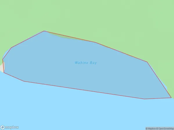 Wahine Bay, Northland Polygon Area Map