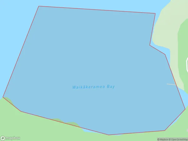 Waikakaramea Bay, Marlborough Polygon Area Map