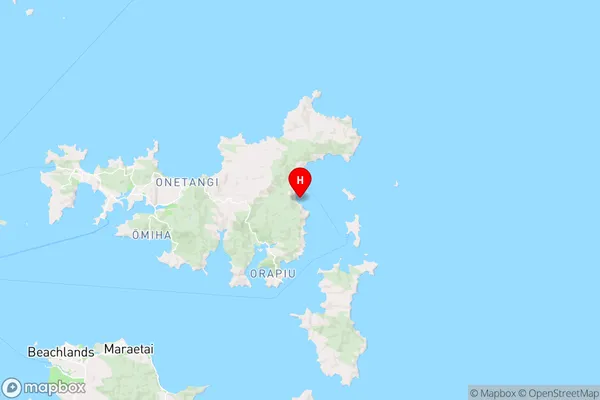 Waikopou Bay,Auckland Region Map