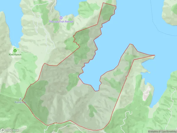 Maraetai Bay, Marlborough Polygon Area Map