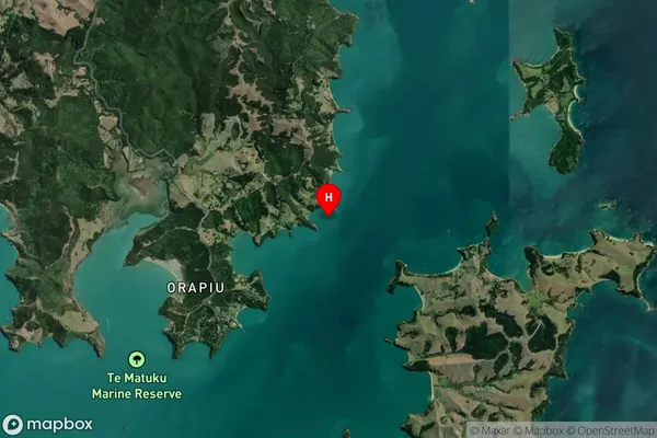 Waikorariki Bay,Auckland Satellite Map