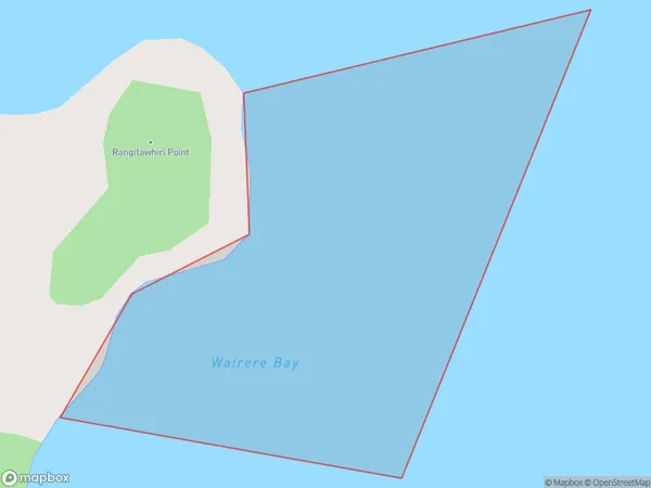 Wairere Bay, Auckland Polygon Area Map