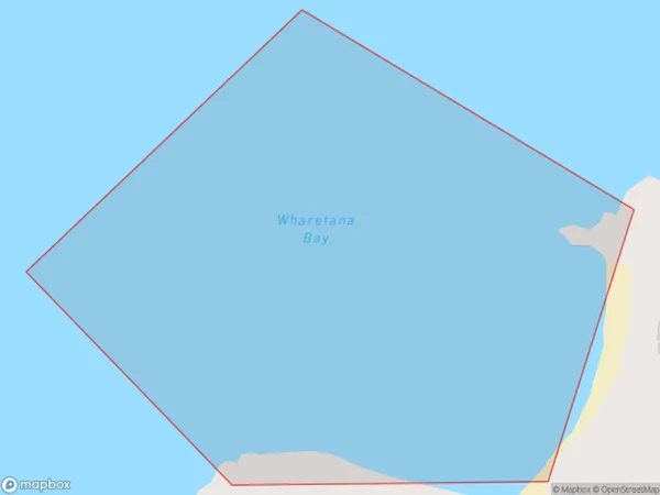 Wharetana Bay, Auckland Polygon Area Map