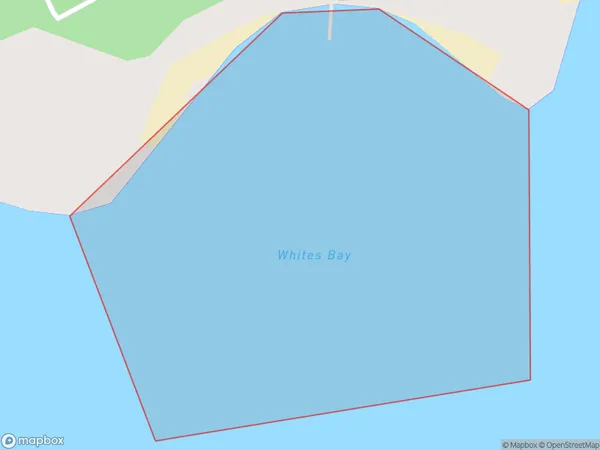 Whites Bay, Auckland Polygon Area Map