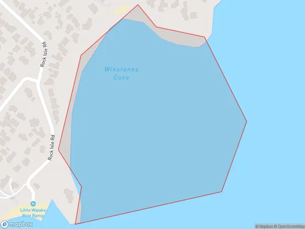 Winstones Cove, Auckland Polygon Area Map