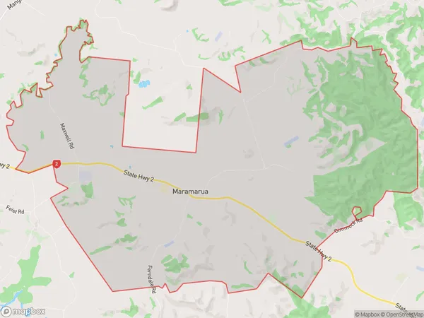 Maramarua, Waikato Polygon Area Map