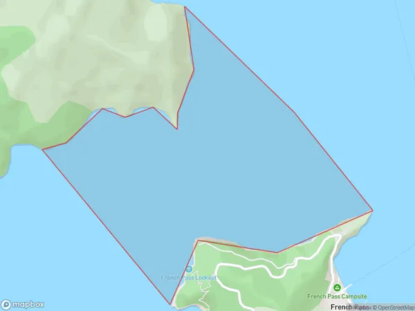 Te Aumiti / French Pass, Otago Polygon Area Map