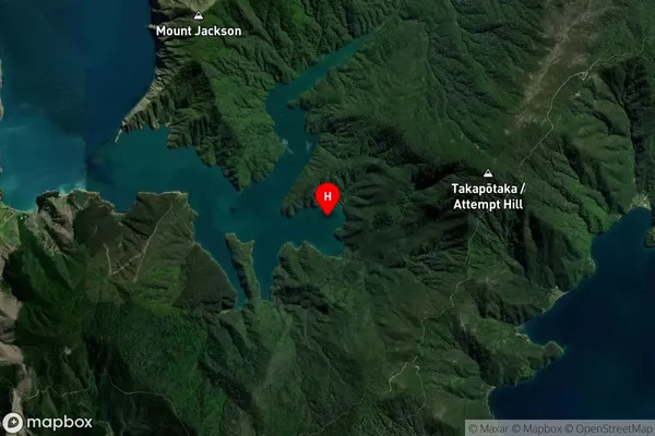 Mokau Bay,Marlborough Satellite Map