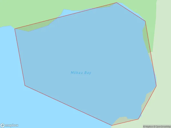 Mokau Bay, Marlborough Polygon Area Map