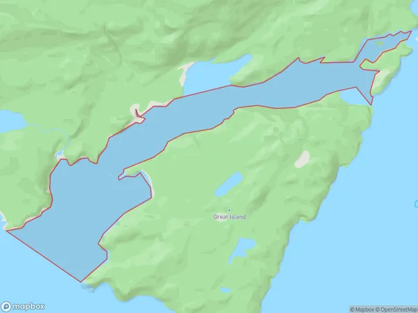 North Port, Otago Polygon Area Map