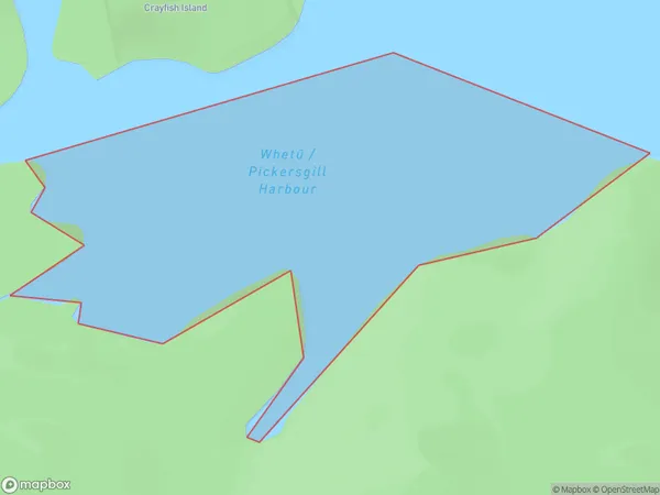 Pickersgill Harbour, Otago Polygon Area Map