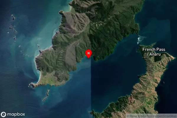 Ponganui Bay,Marlborough Satellite Map